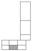 Grundriss des Gebäudekomplexes: Der graue Bereich ist die Wohnung